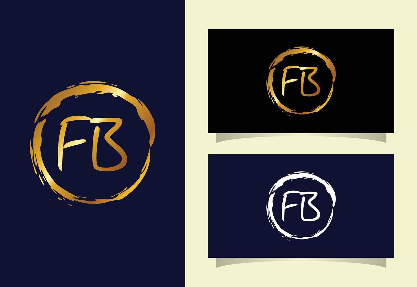 Alphabet letter icon logo FB. Graphic Alphabet Symbol For Corporate Business Identity vector