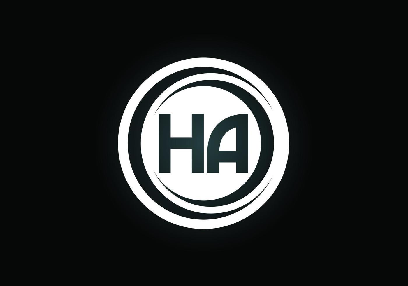 Initial Letter H A Logo Design Vector. Graphic Alphabet Symbol For Corporate Business Identity vector
