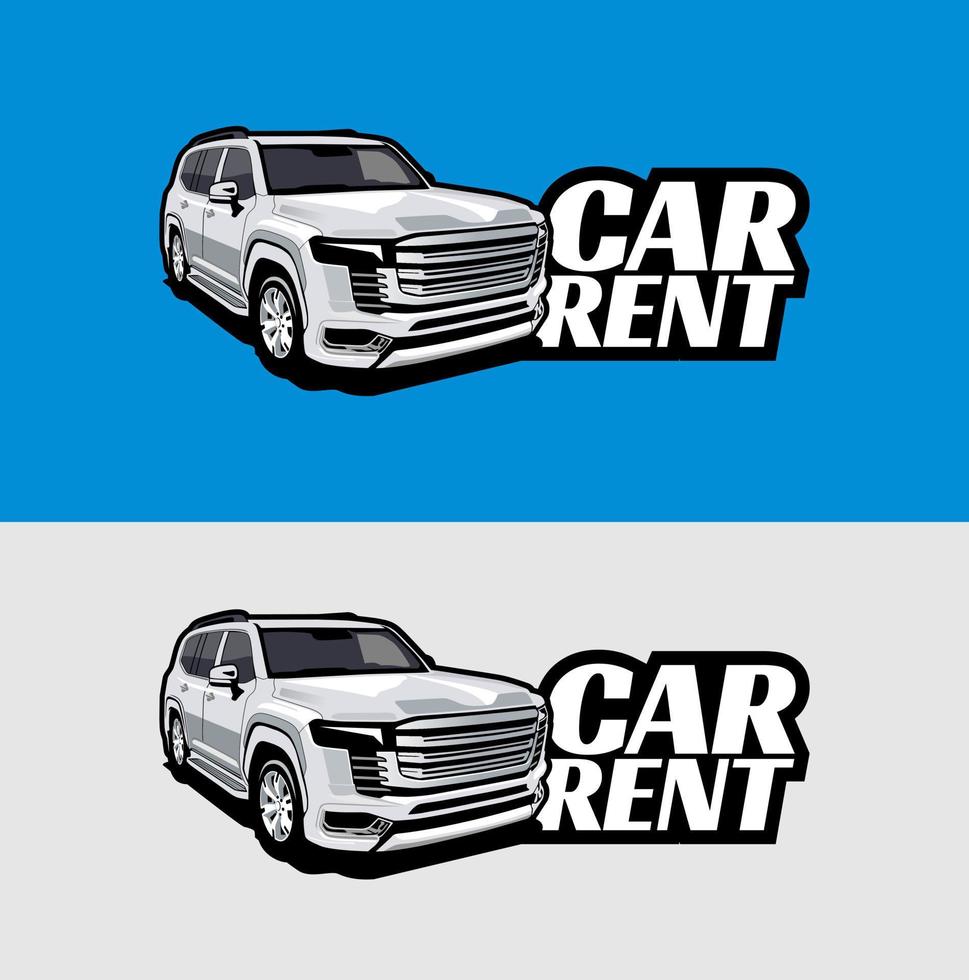 vector de concepto de diseño de logotipo de coche