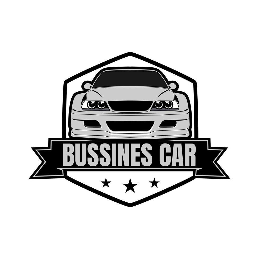 car illustration logo design concept vector