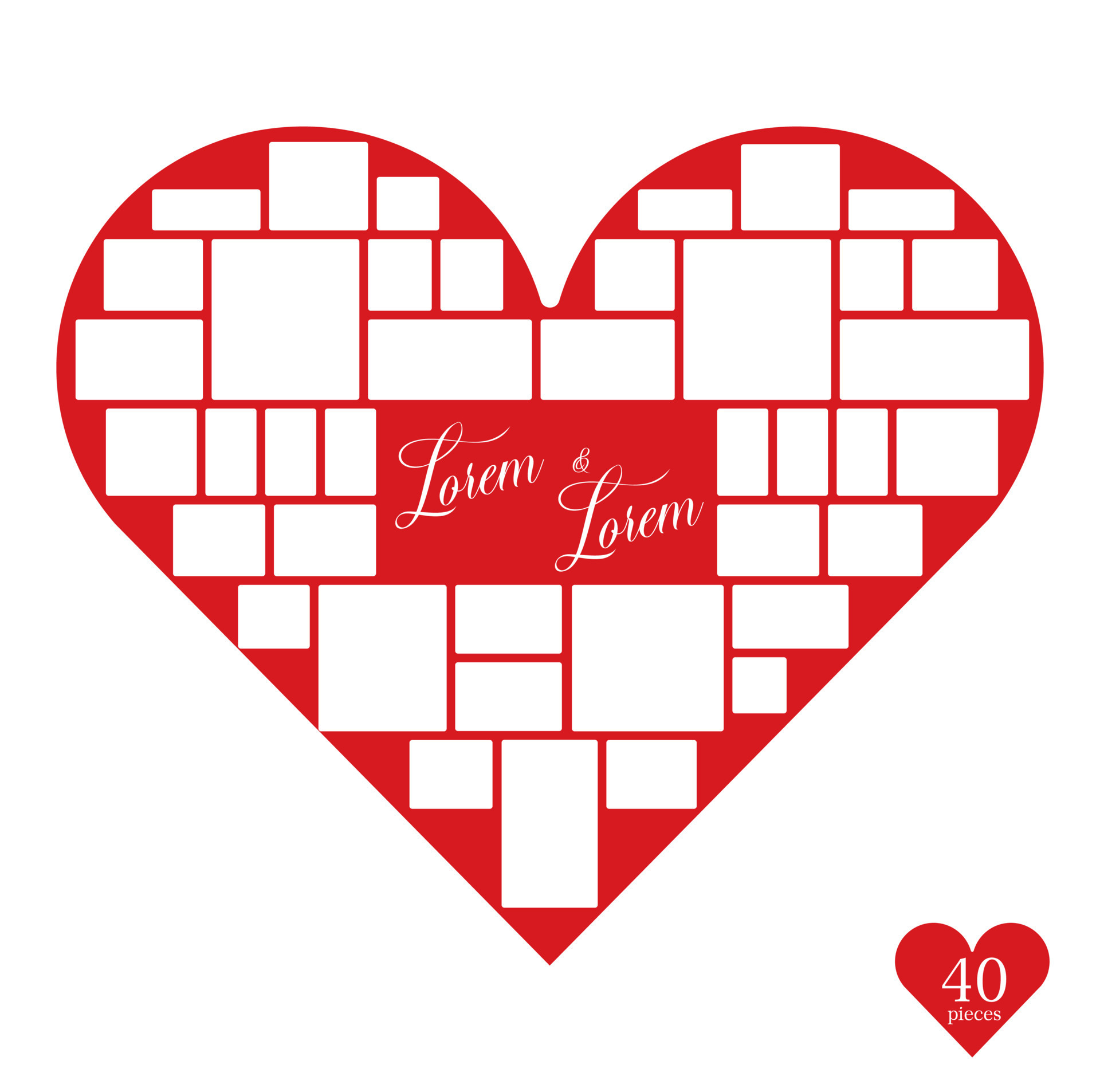 Postbode Vulkaan Kort leven Photo Collage Heart Vector Art, Icons, and Graphics for Free Download