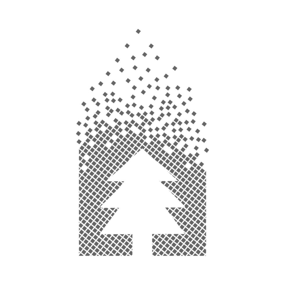 ree sign fast pixel points icon. The environmental hazard pixel is flat-solid. Dissolved and dispersed moving dot art. Integrative and integrative pixel movement. Connecting the modern dots. vector