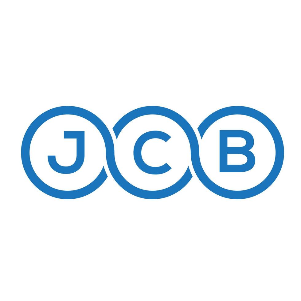 JCB letter logo design on white background. JCB creative initials letter logo concept. JCB letter design. vector