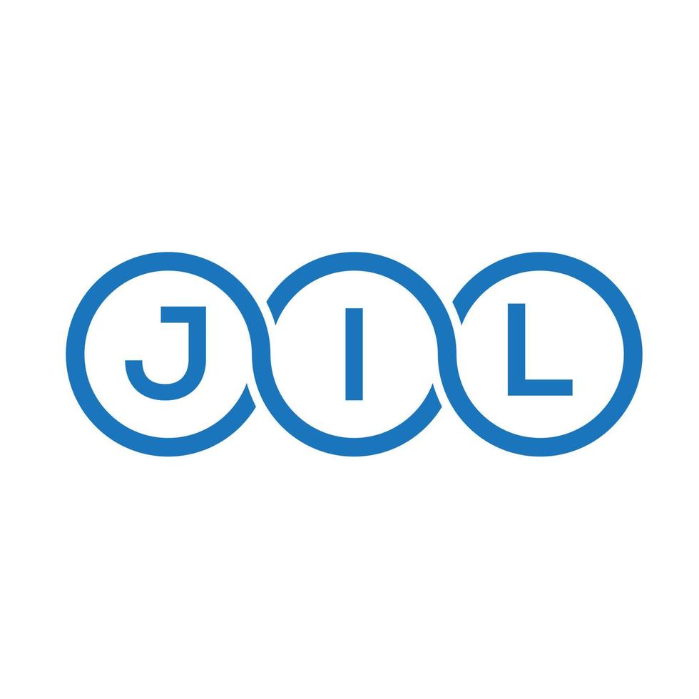 JIL letter logo design on white background. JIL creative initials letter logo concept. JIL letter design. vector