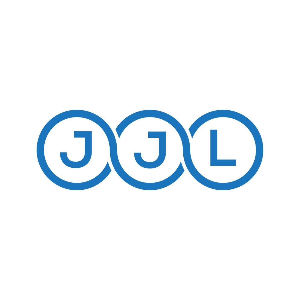 JJL letter logo design on white background. JJL creative initials letter logo concept. JJL letter design. vector