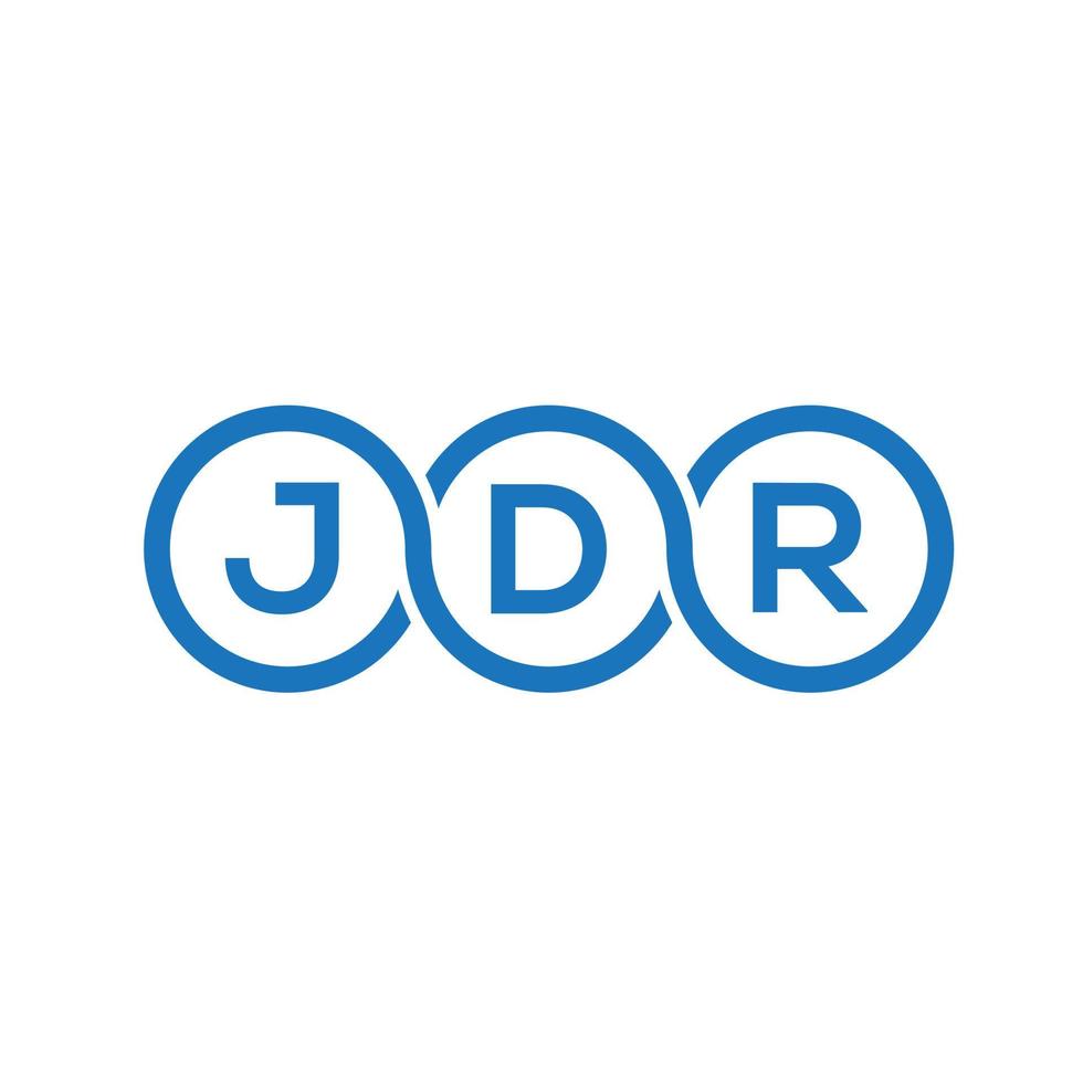 JDR letter logo design on white background. JDR creative initials ...