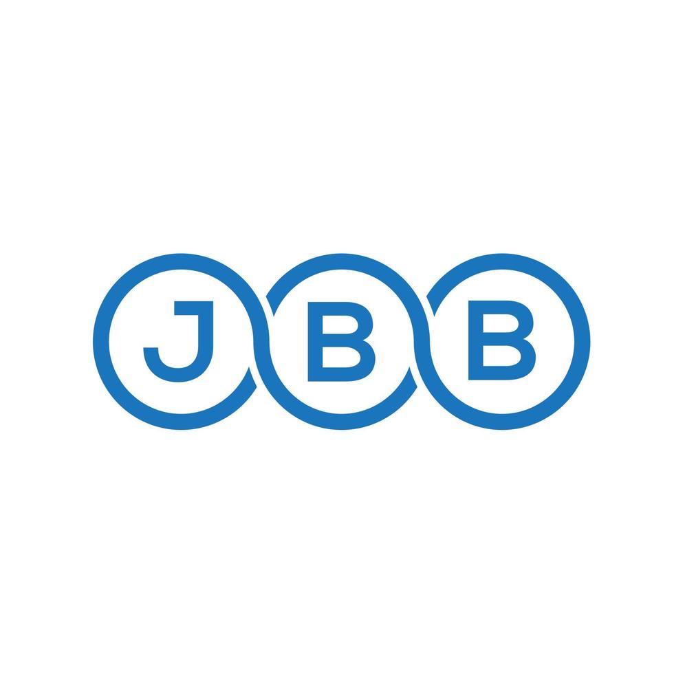 JBB letter logo design on white background. JBB creative initials letter logo concept. JBB letter design. vector
