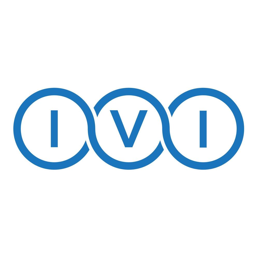 diseño del logotipo de la letra ivi sobre fondo blanco. Concepto de logotipo de letra de iniciales creativas ivi. diseño de letras iv. vector