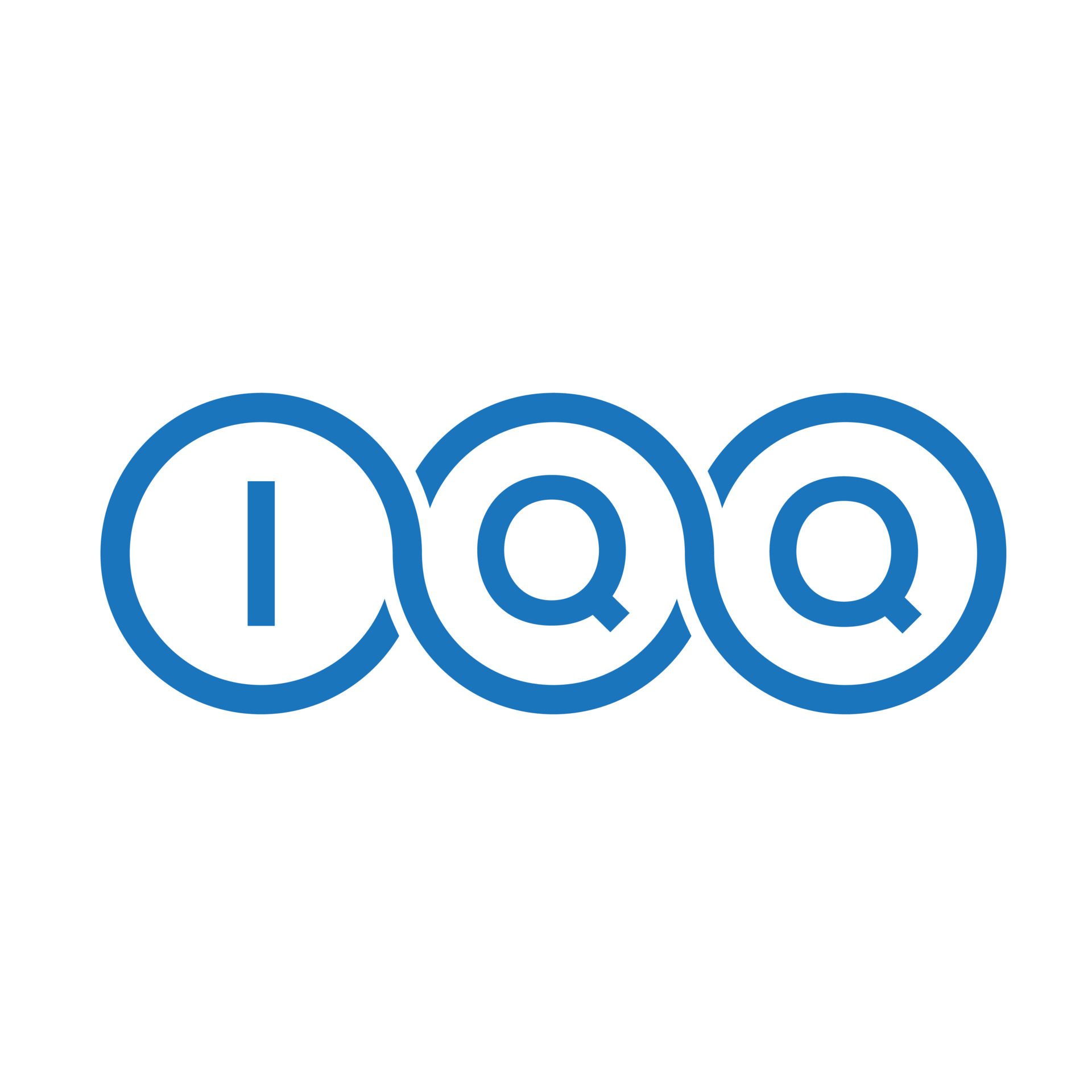 IQQ letter logo design on white background. IQQ creative initials ...