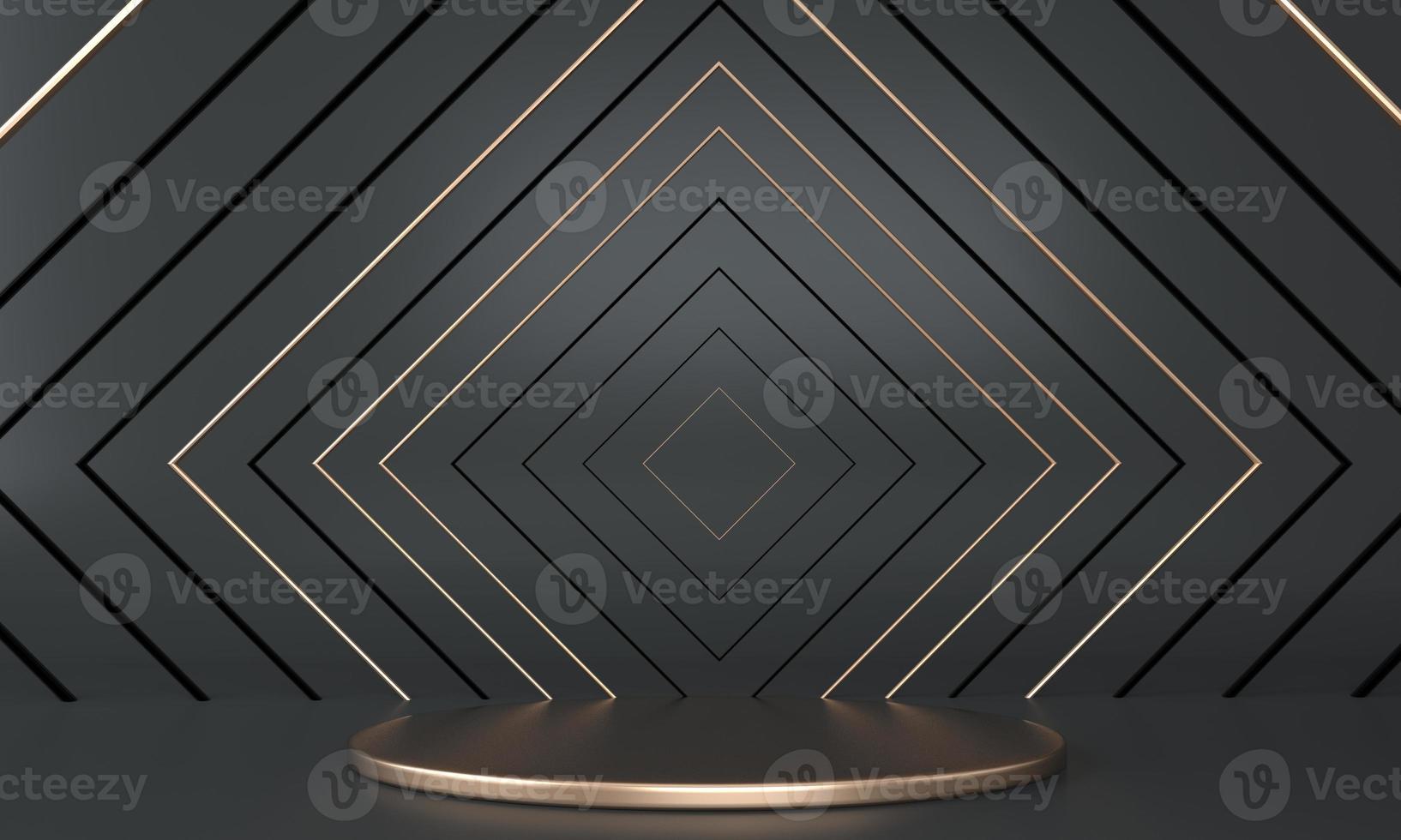 3d abstract background, mock up scene geometry shape podium for product display, 3d illustration. photo