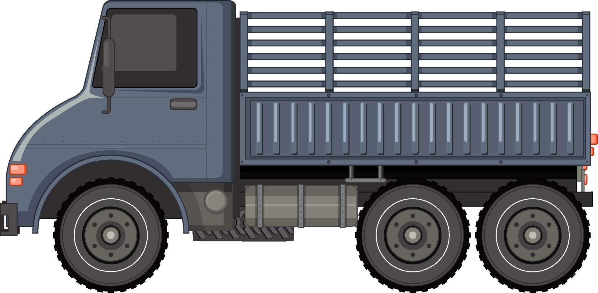 Military vehicle on white background vector