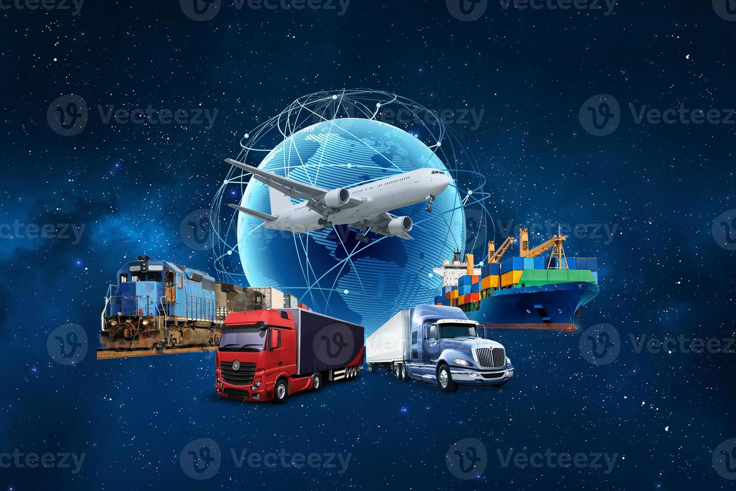 Concept of logistics and transportation photo