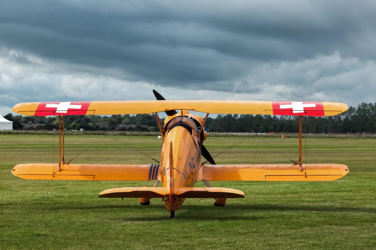 Goodwood, West Sussex, Reino Unido, 2012. Bucker 131 biplano jungmann vintage foto