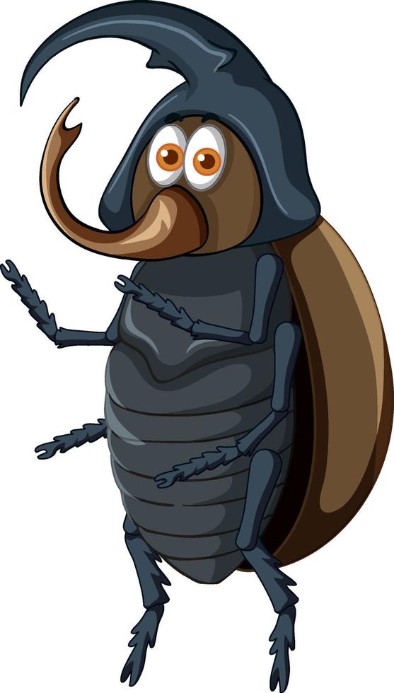 A beetle cartoon character vector