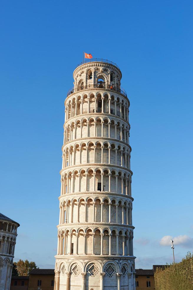 pisa, italia, 15 de octubre de 2021-torre inclinada de pisa foto