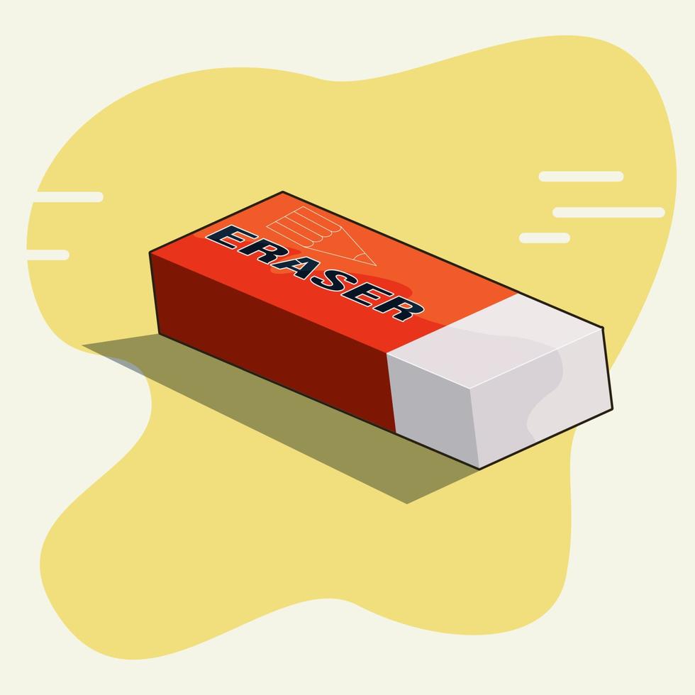 Eraser Design vector illustration. Back to school concept