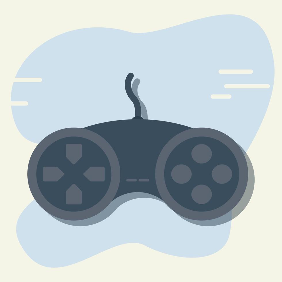 Ilustración de vector de diseño de controlador de juego. concepto de juego