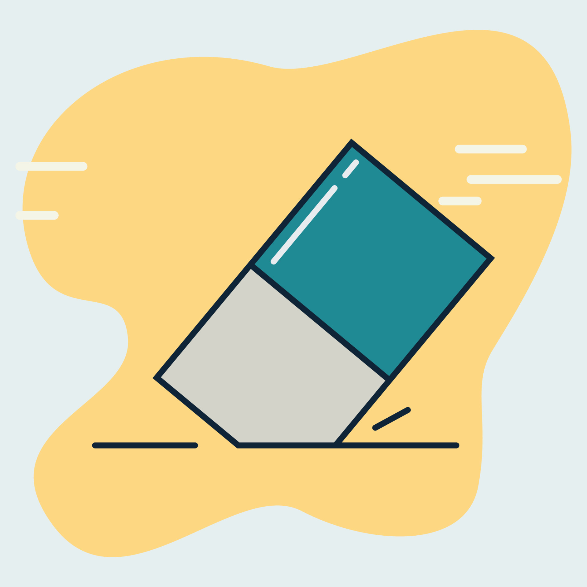 Eraser icon design vector illustration 7254713 Vector Art at Vecteezy
