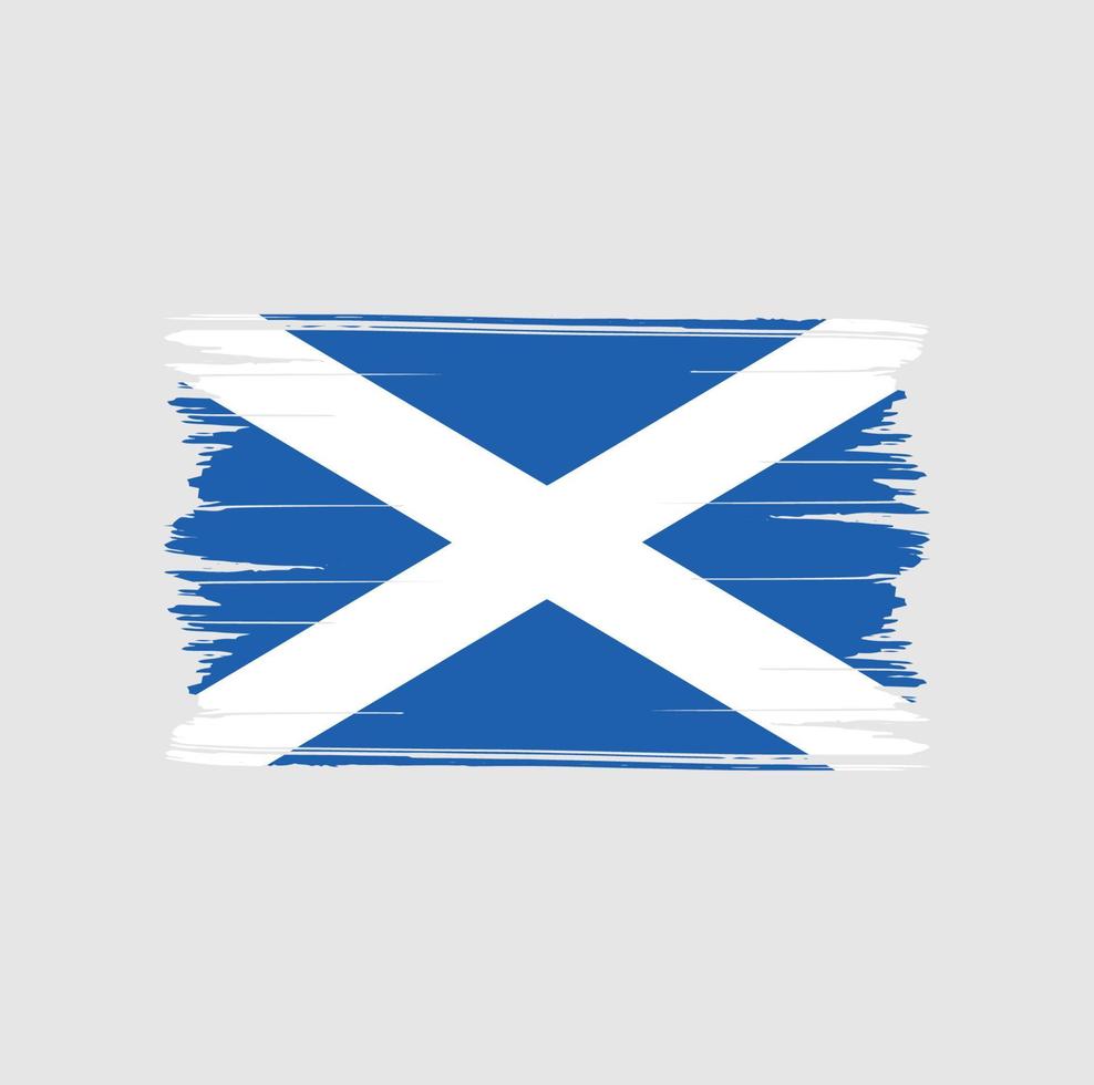 Scotland Flag Brush Strokes. National Flag vector