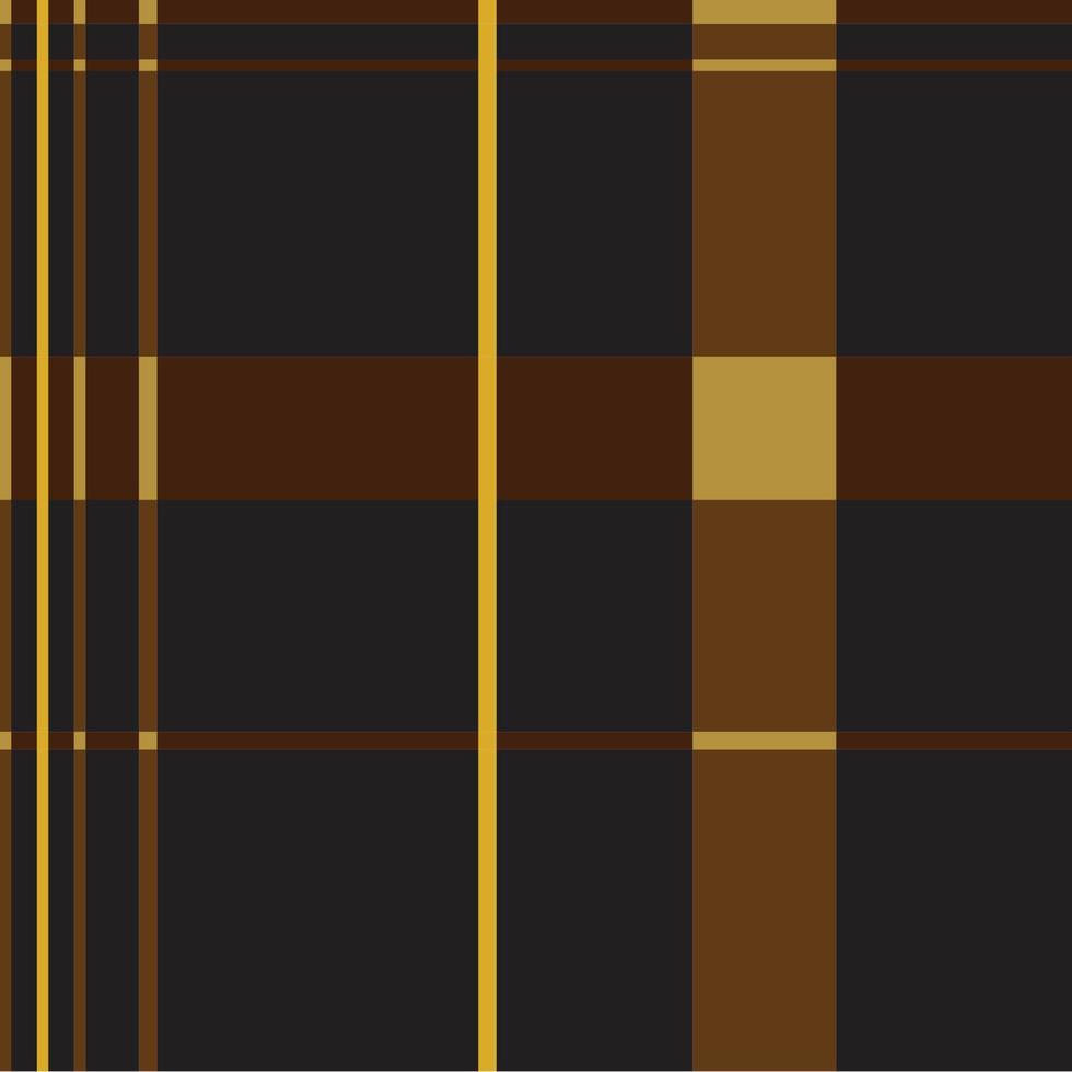 brown Black yellow Plaid Pattern vector