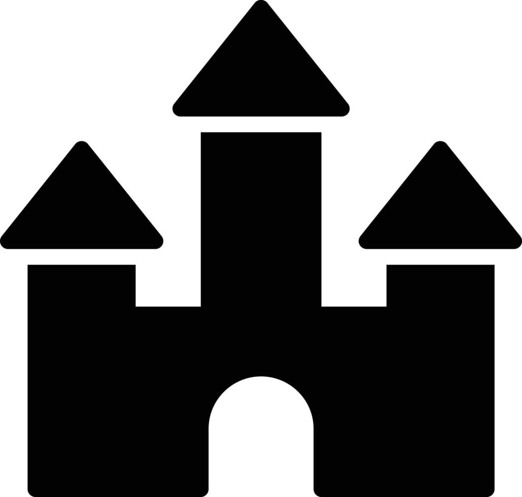 ilustración de vector de castillo en un fondo. símbolos de calidad premium. iconos vectoriales para concepto y diseño gráfico.