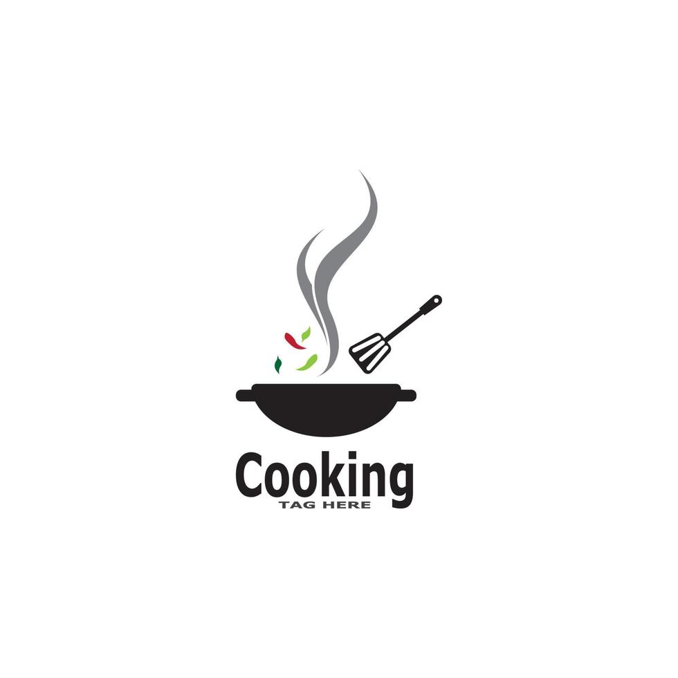 icono de cocina y plantilla de vector de símbolo