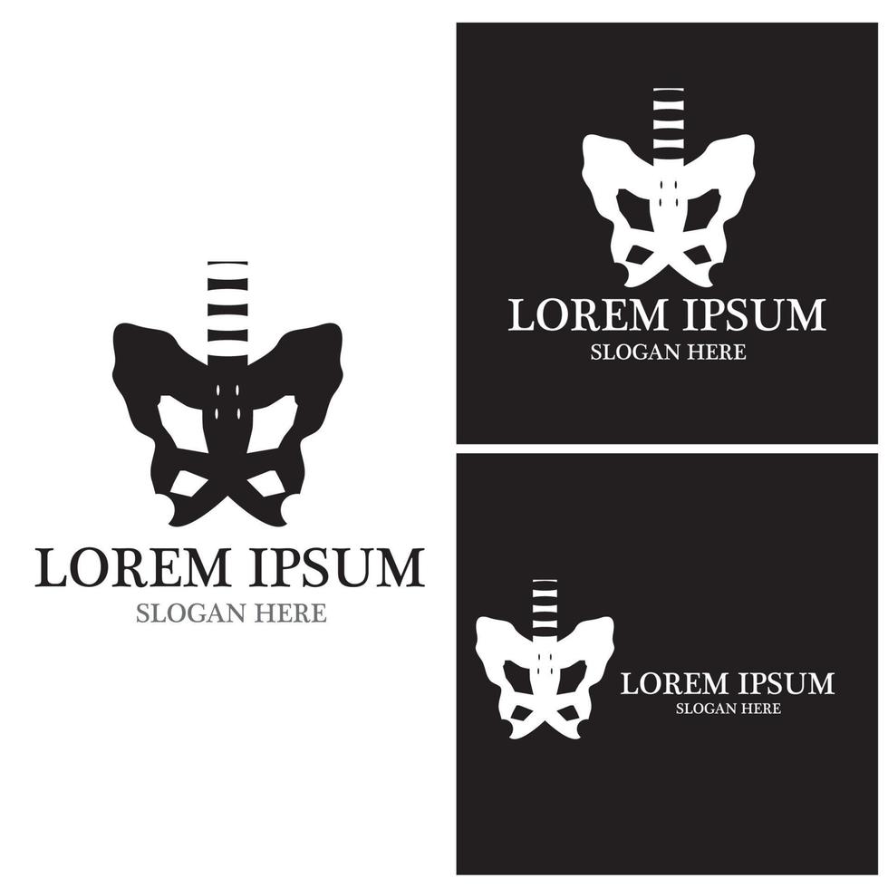 Bone health logo vector illustration