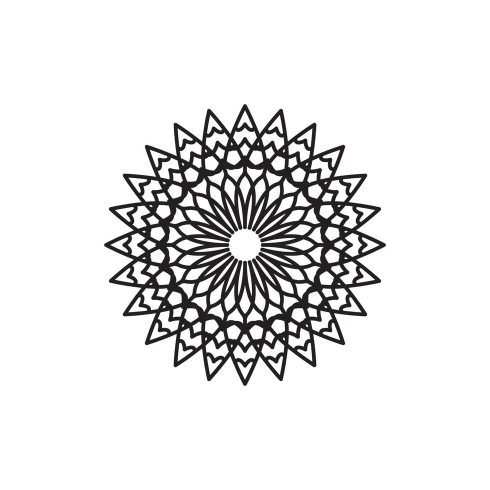Mandala logo design vector illustration
