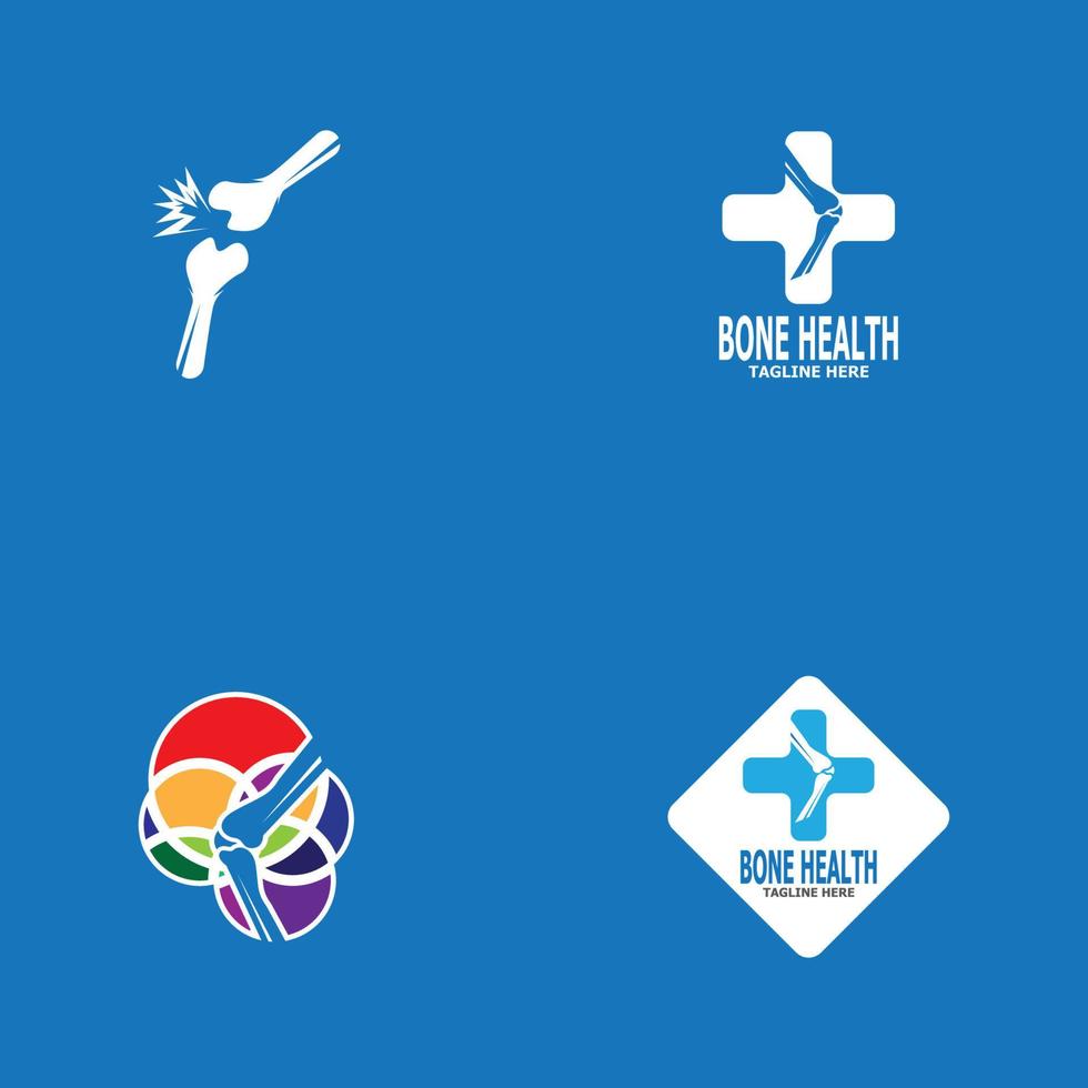 Bone health logo vector illustration