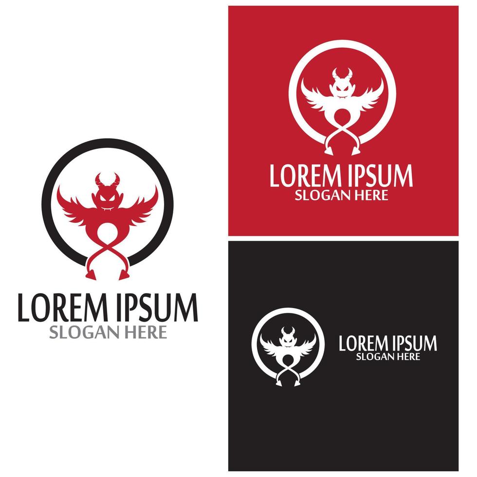 Devil horn Vector icon vector template