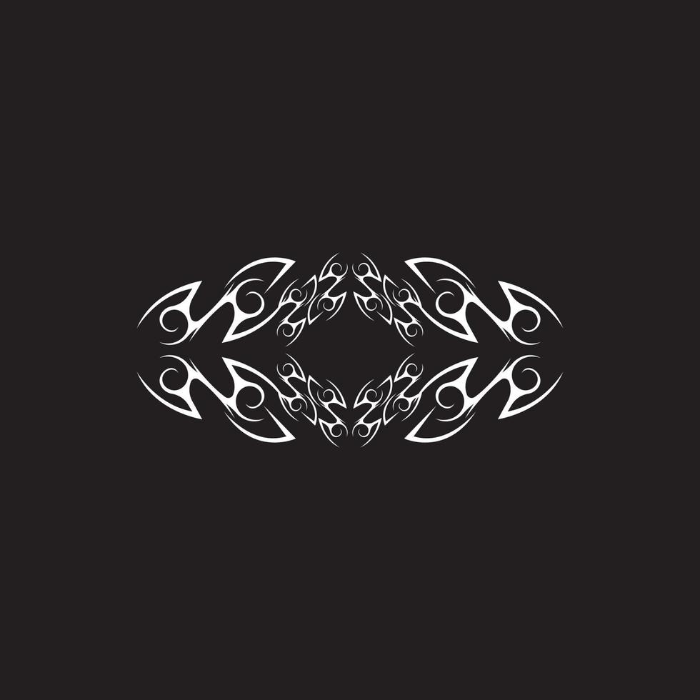 Tribal tattoo sing and symbol vector