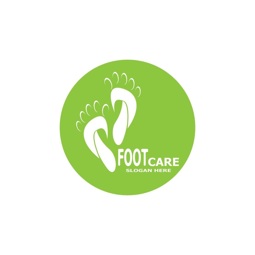 Foot care health logo vector template