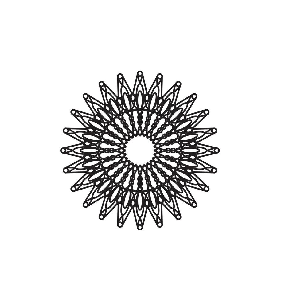 Mandala logo design vector illustration