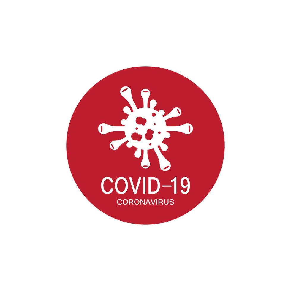 Covid-19 protection logo vector illustration