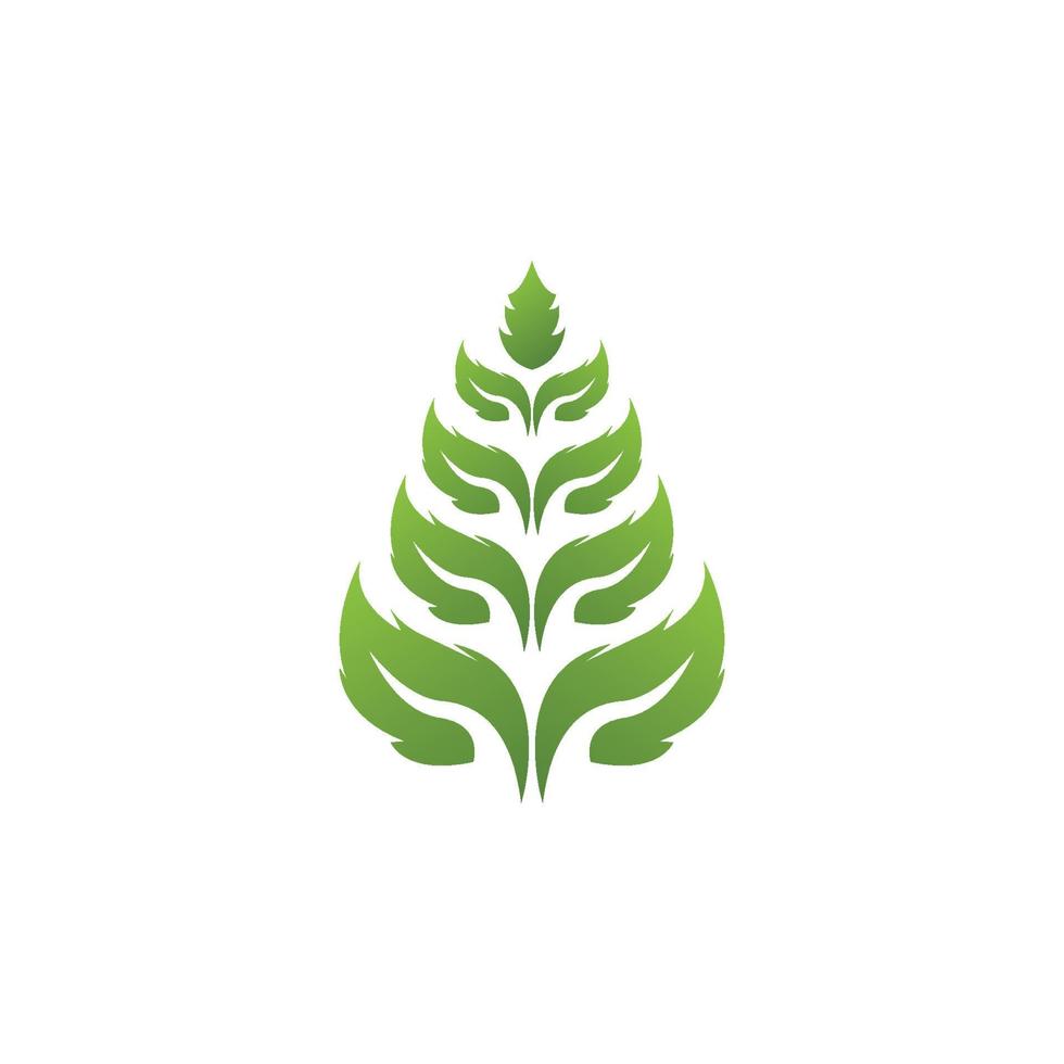 Nature leaf icon and symbol template vector