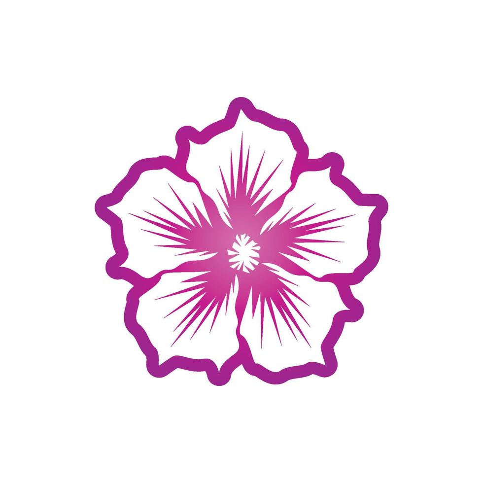 flor belleza spa logo vector ilustración