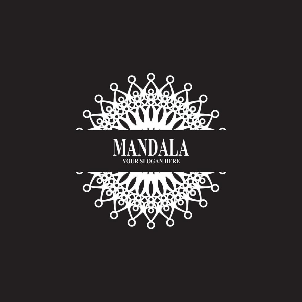 Mandala logo design vector illustration