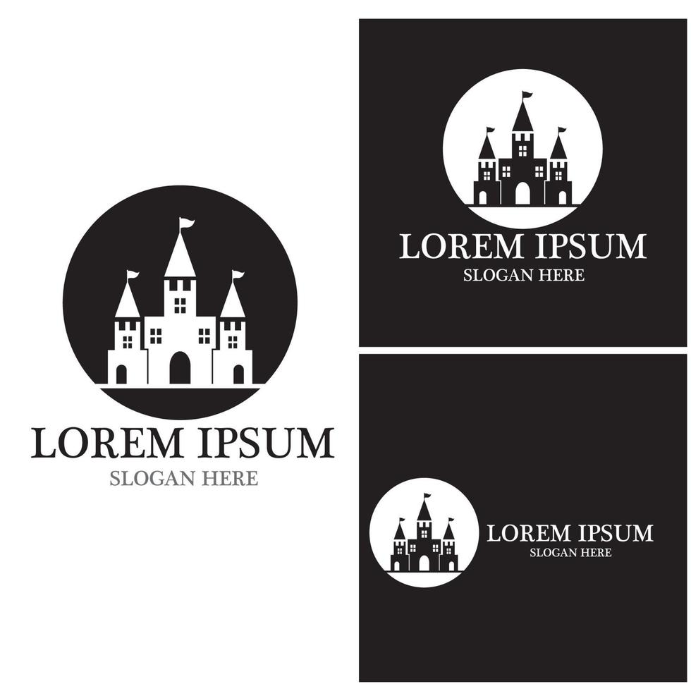 Castle icon and symbol vector template