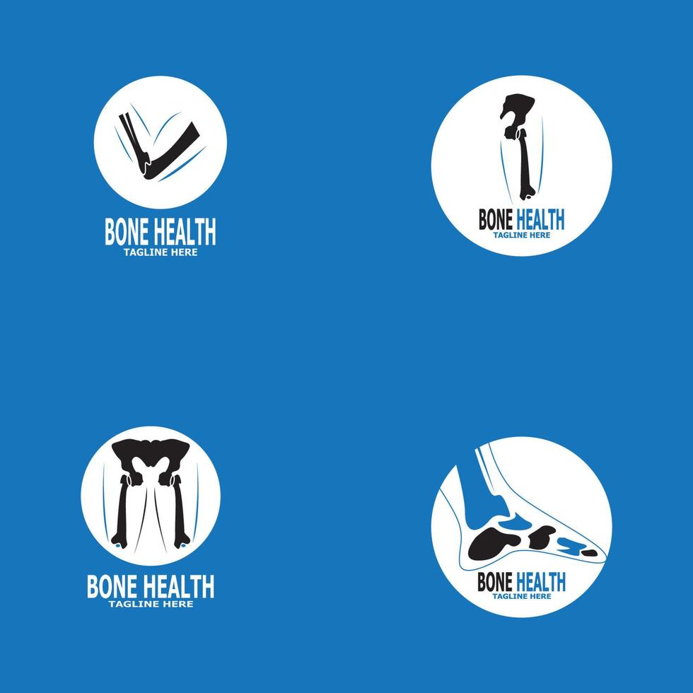 Bone health logo vector illustration