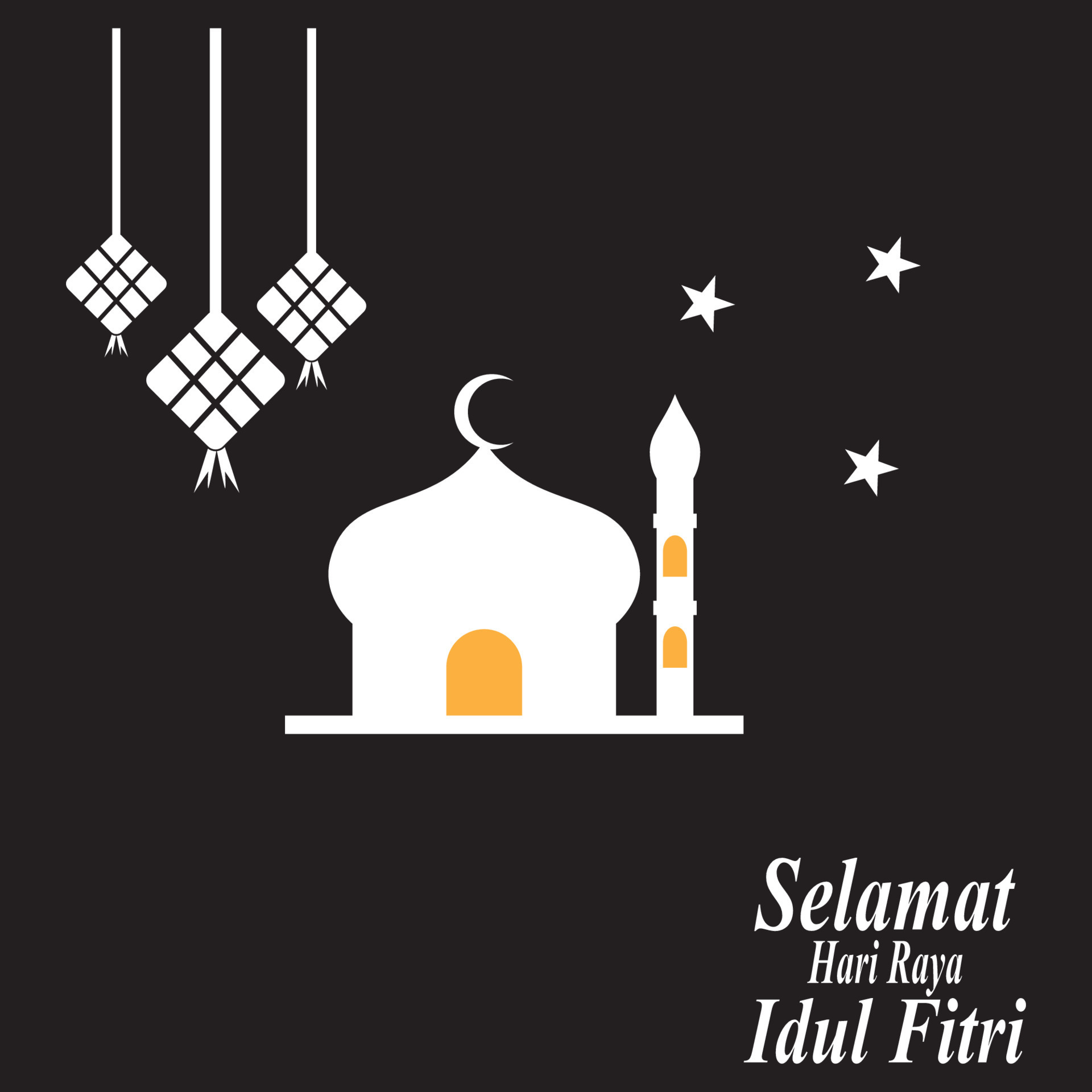 Ketupat lebaran idul fitri logo vector template 7255376 Vector Art at