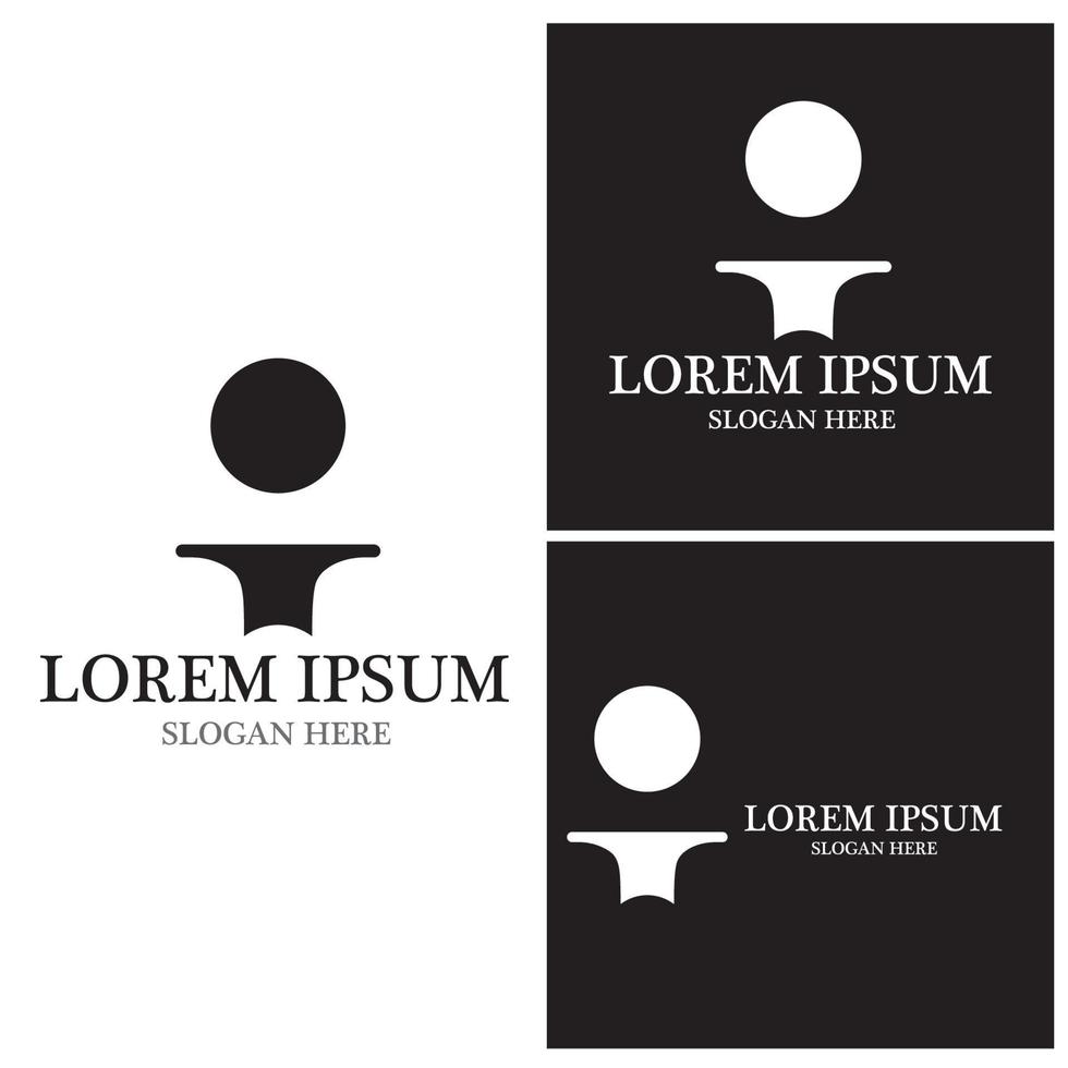 I Letter vector illustration icon Logo Template design