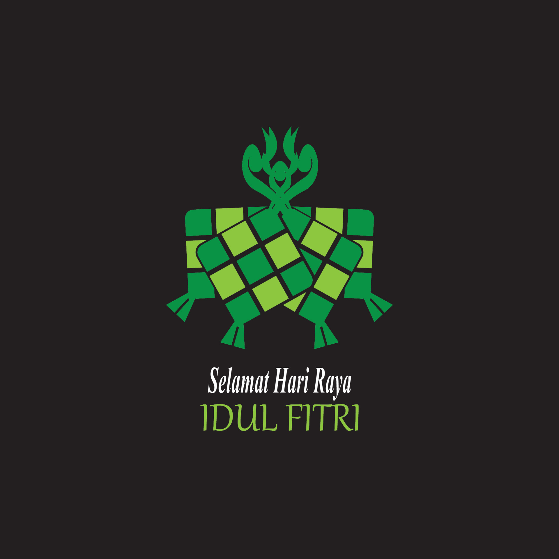 Ketupat lebaran idul fitri logo vector template 7255424 Vector Art at