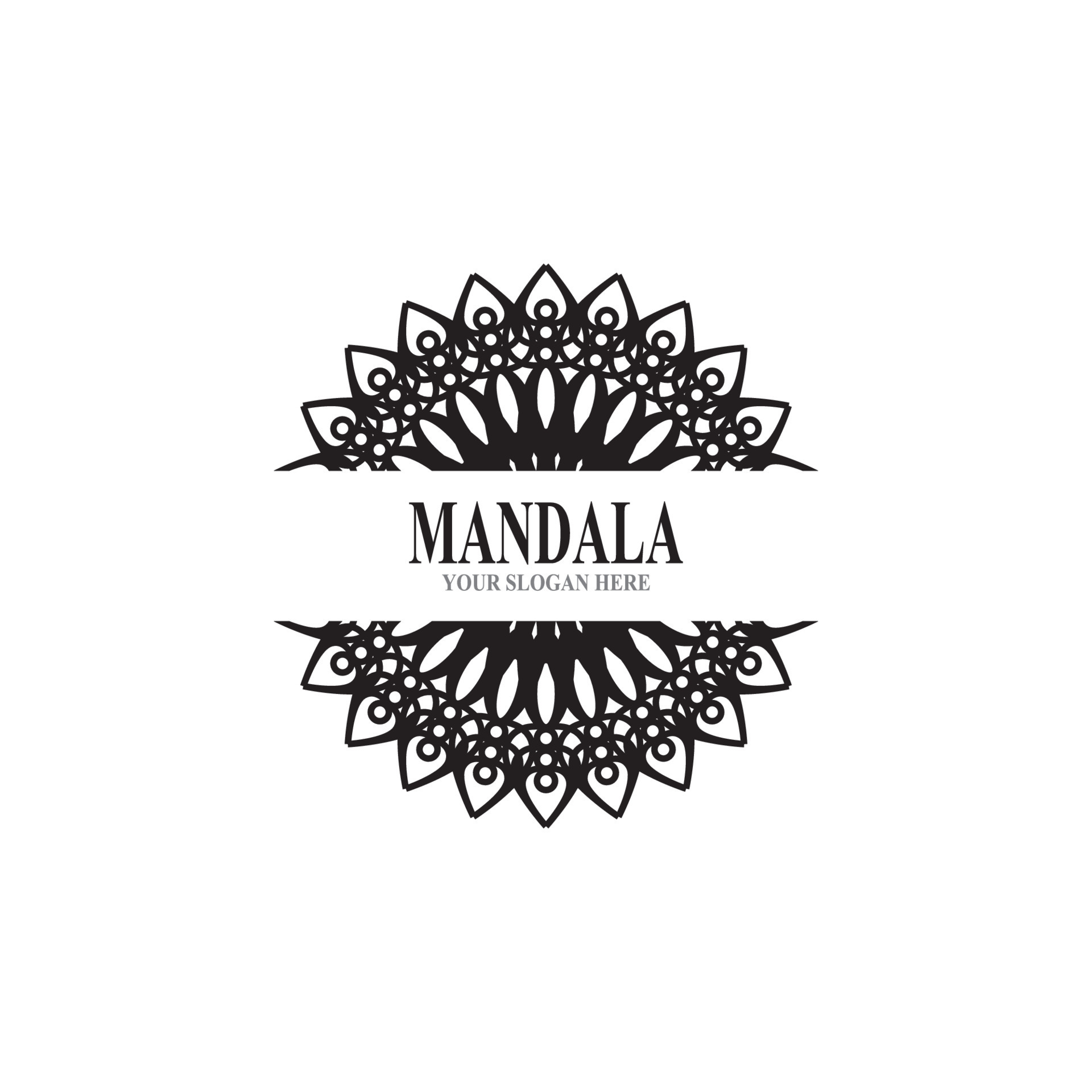 Mandala logo design vector illustration 7255455 Vector Art at Vecteezy