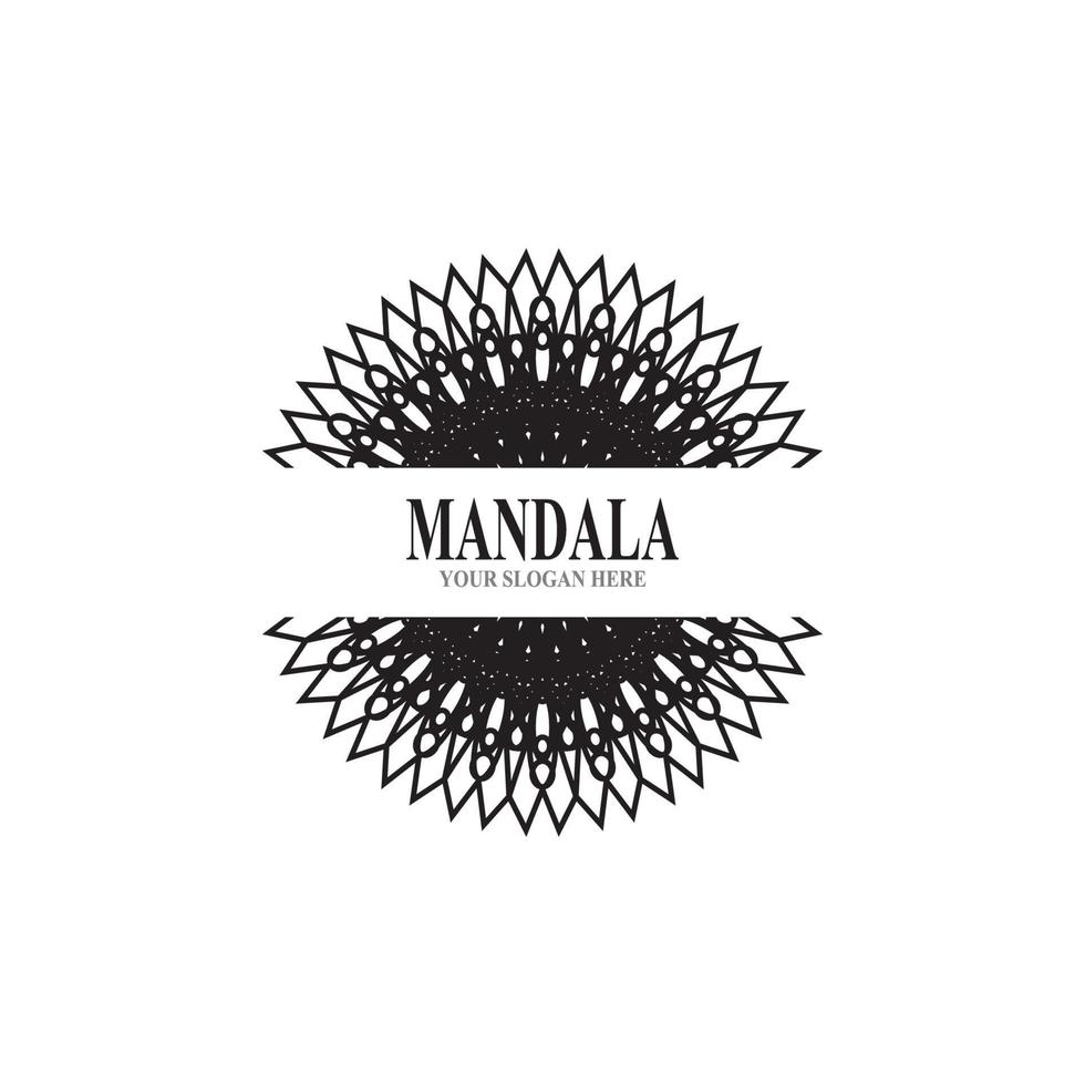 Mandala logo design vector illustration