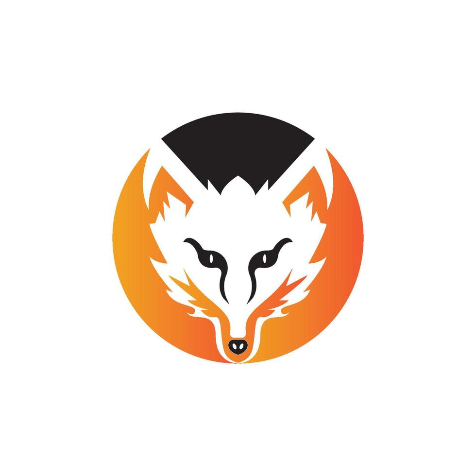 Fox vector illustration icon and symbol