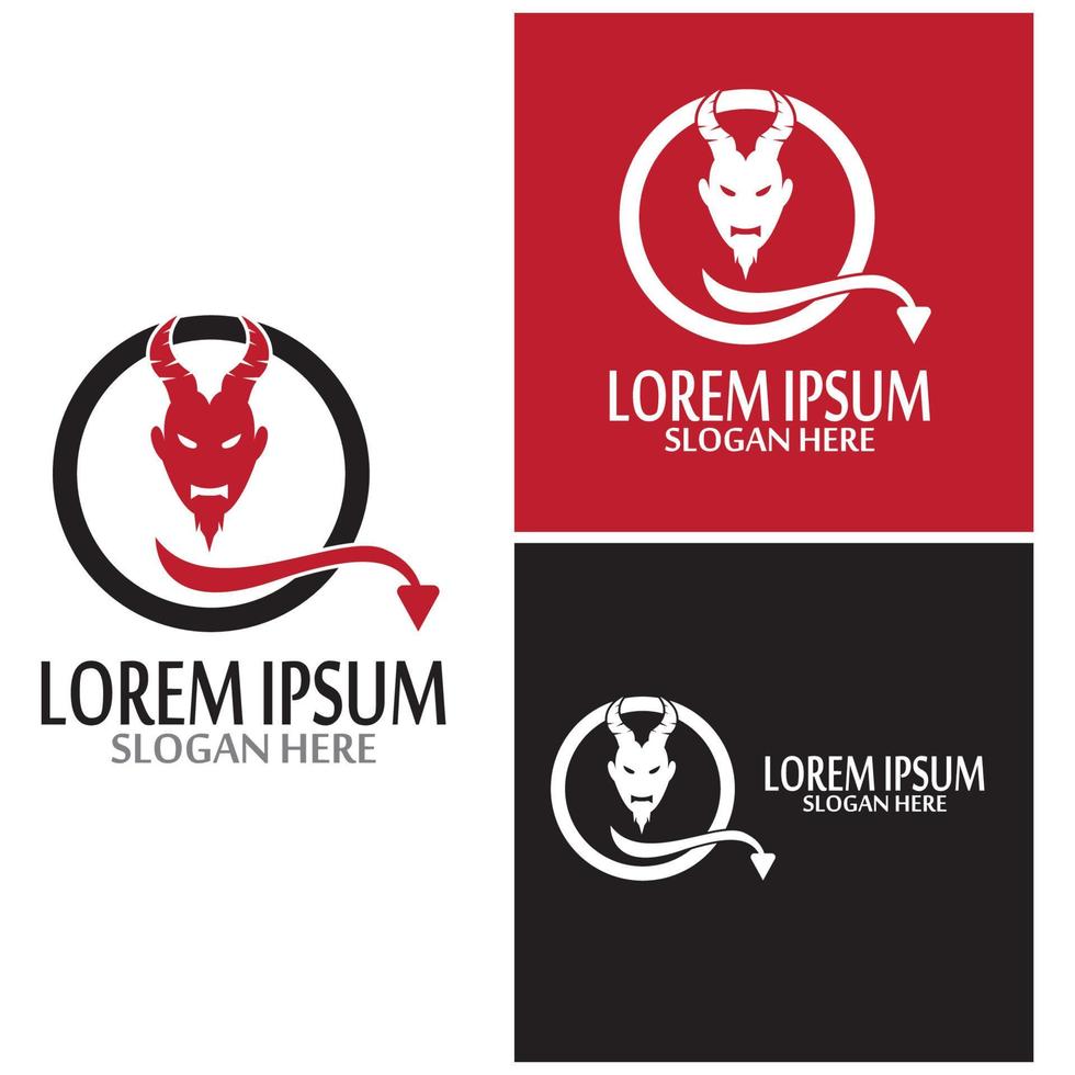 Devil horn Vector icon vector template