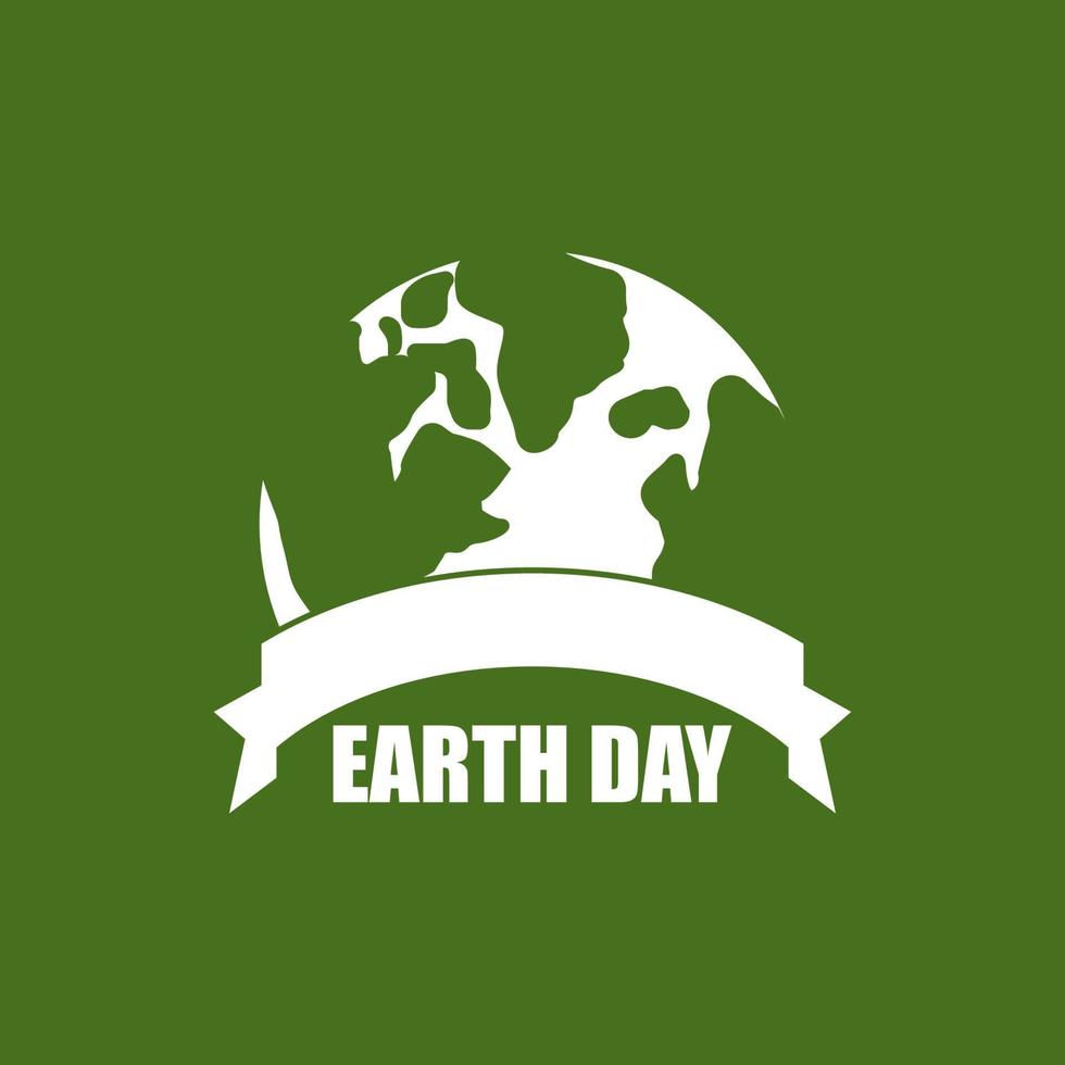 plantilla de vector de logotipo de ecología del día de la tierra