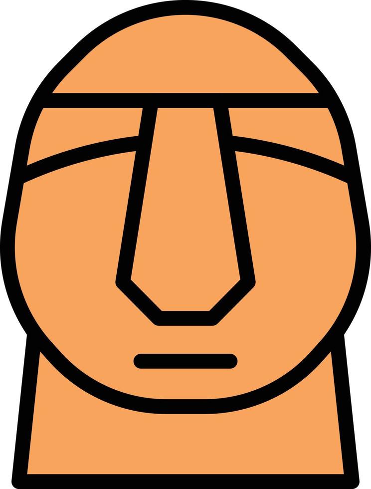 moai chile ilustración vectorial sobre un fondo.símbolos de calidad premium.iconos vectoriales para concepto y diseño gráfico. vector