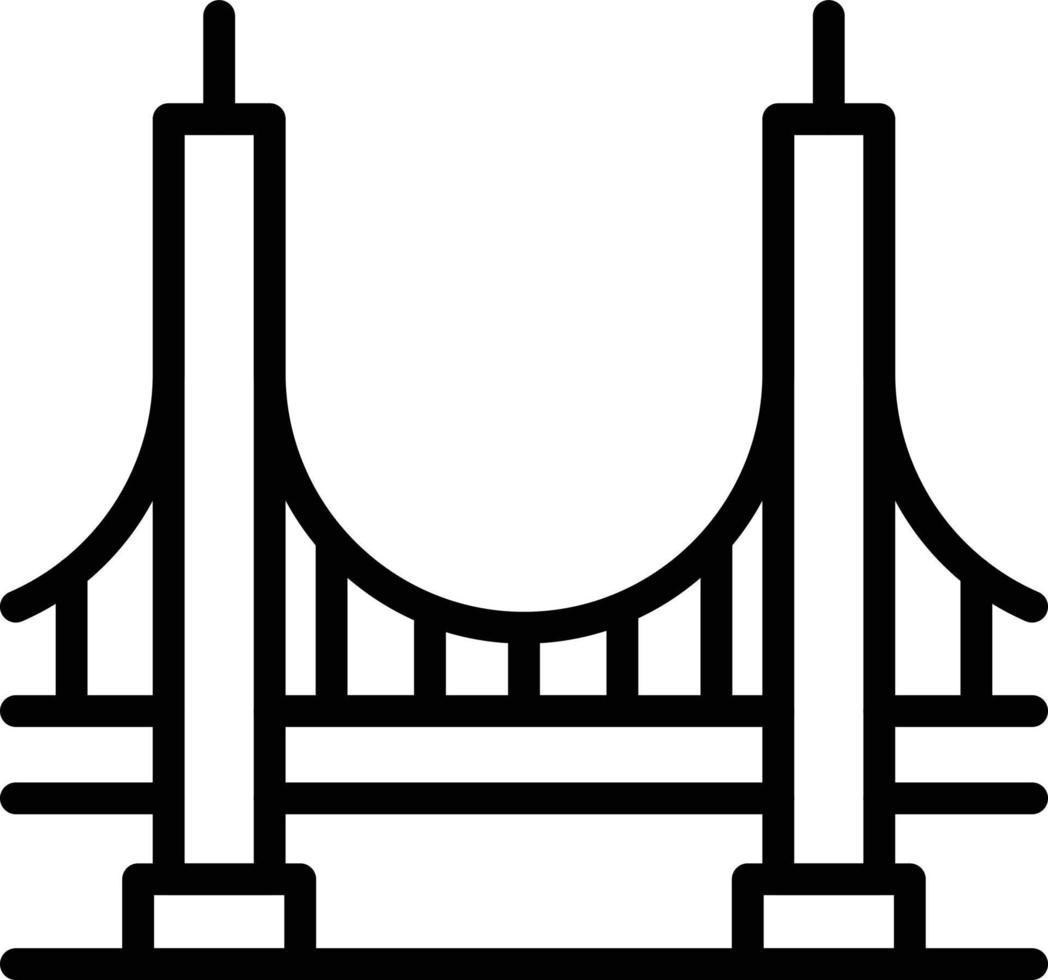 Ilustración de vector de puente sobre un fondo. Símbolos de calidad premium. Iconos vectoriales para concepto y diseño gráfico.