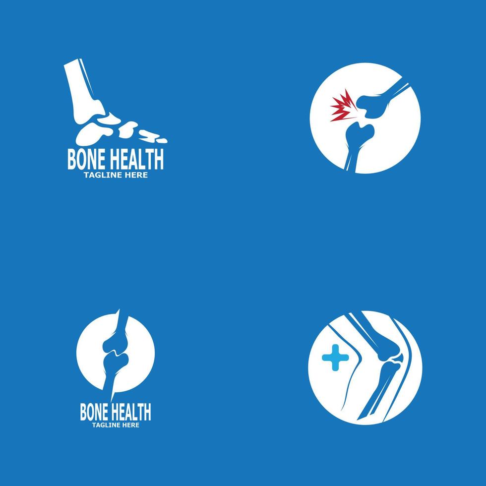 Bone health logo vector illustration